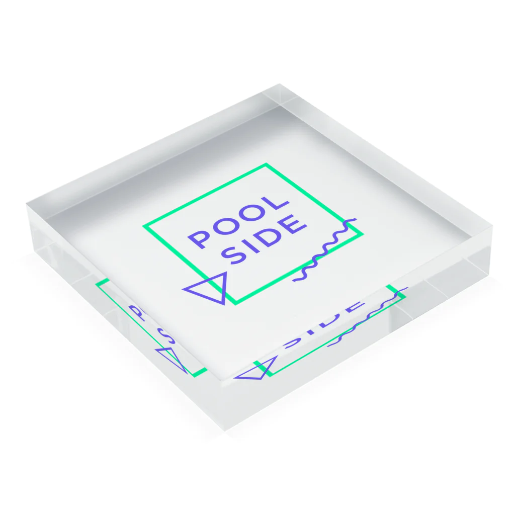 テストアカウントのPOOLSIDE Acrylic Block :placed flat