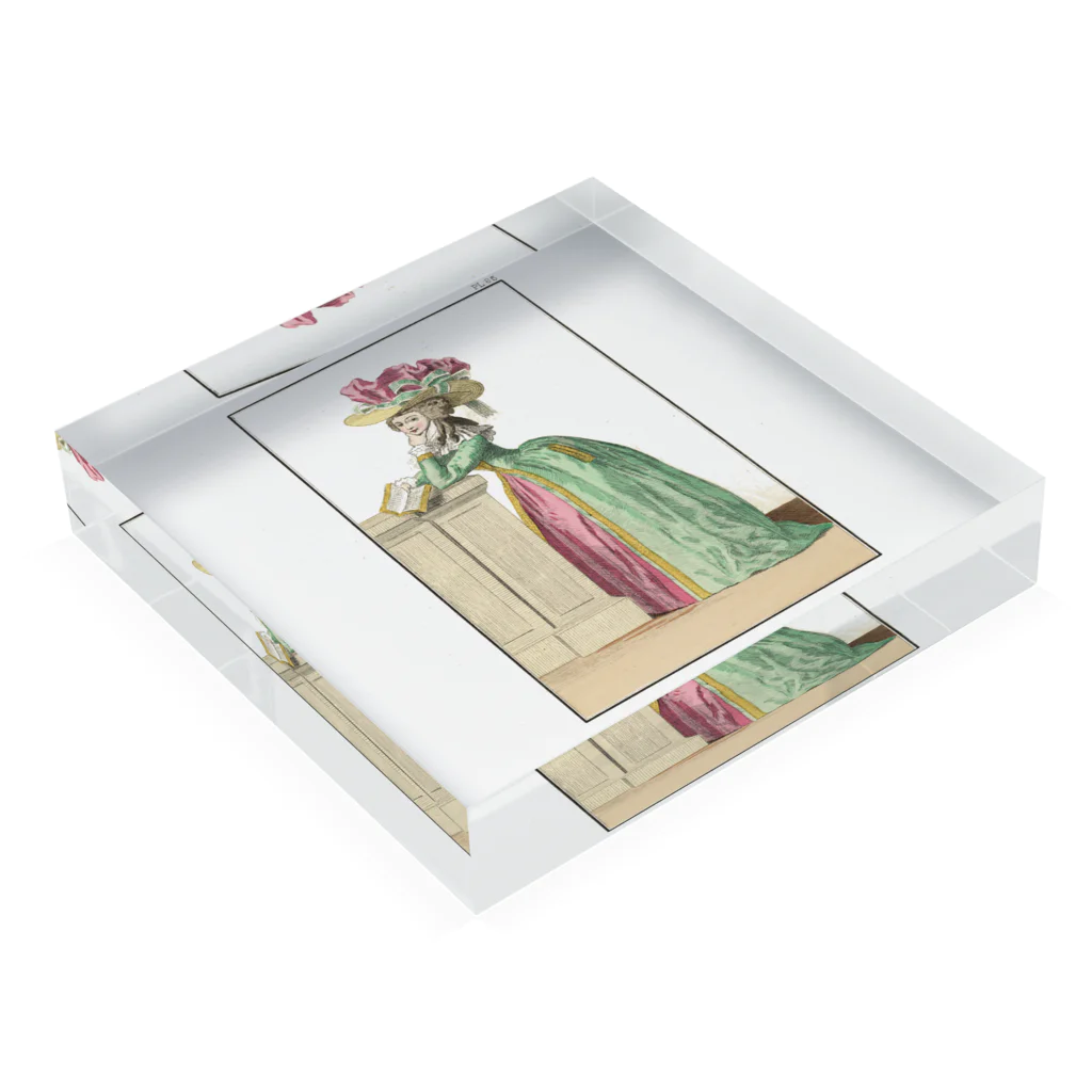 J. Jeffery Print Galleryのマリーアントワネット時代のファッション Acrylic Block :placed flat