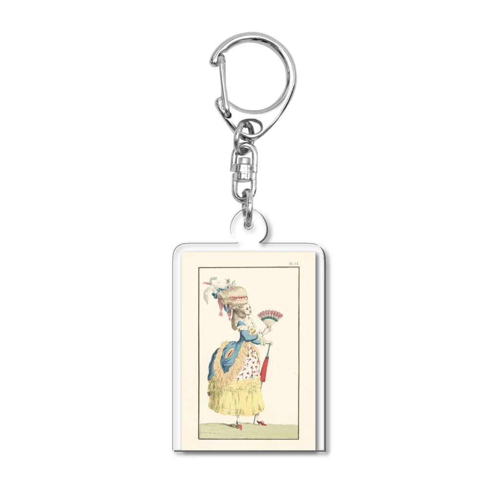 J. Jeffery Print Galleryのマリーアントワネット時代 Acrylic Key Chain