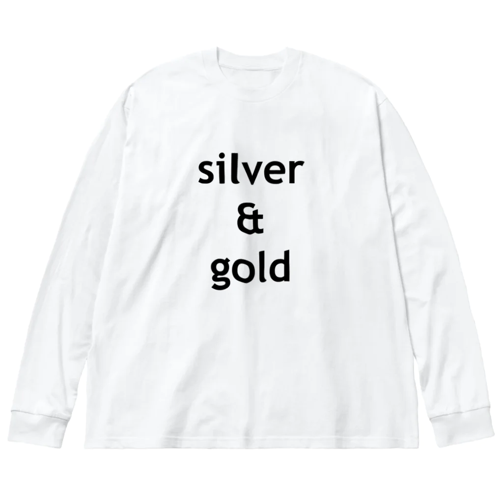 Lenのsilver & gold ビッグシルエットロングスリーブTシャツ