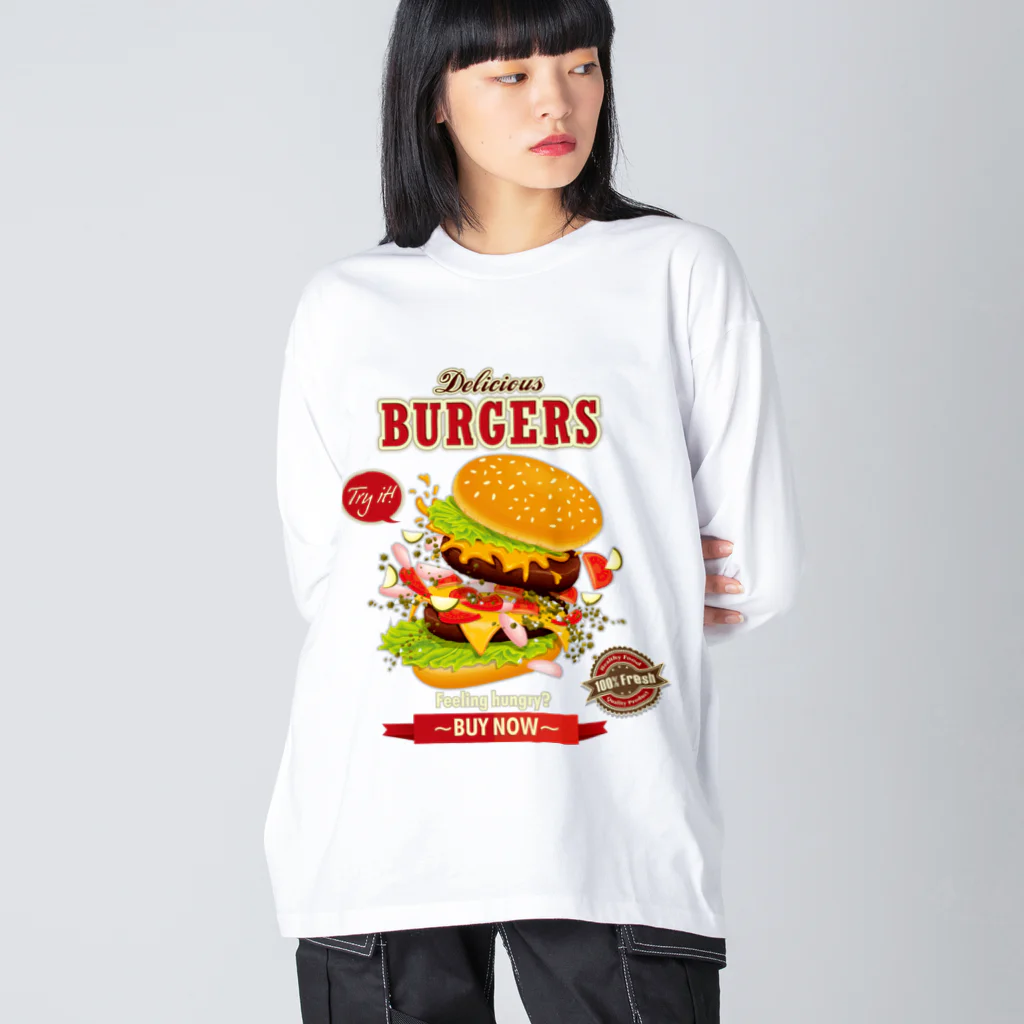 GRAPHICAのHamburger Series ビッグシルエットロングスリーブTシャツ