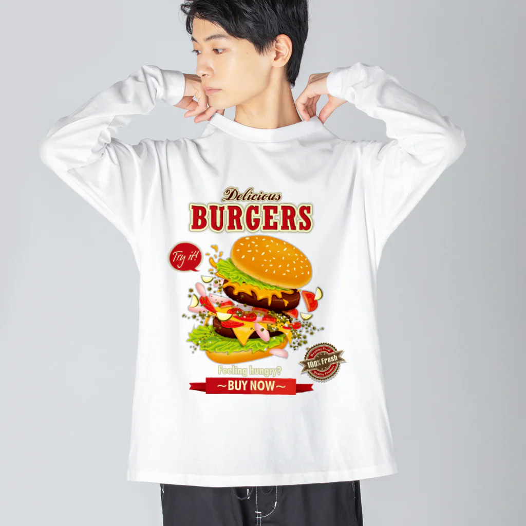 GRAPHICAのHamburger Series ビッグシルエットロングスリーブTシャツ