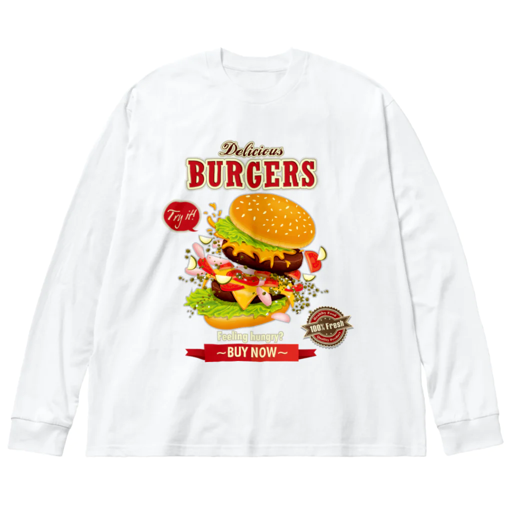 GRAPHICAのHamburger Series ビッグシルエットロングスリーブTシャツ