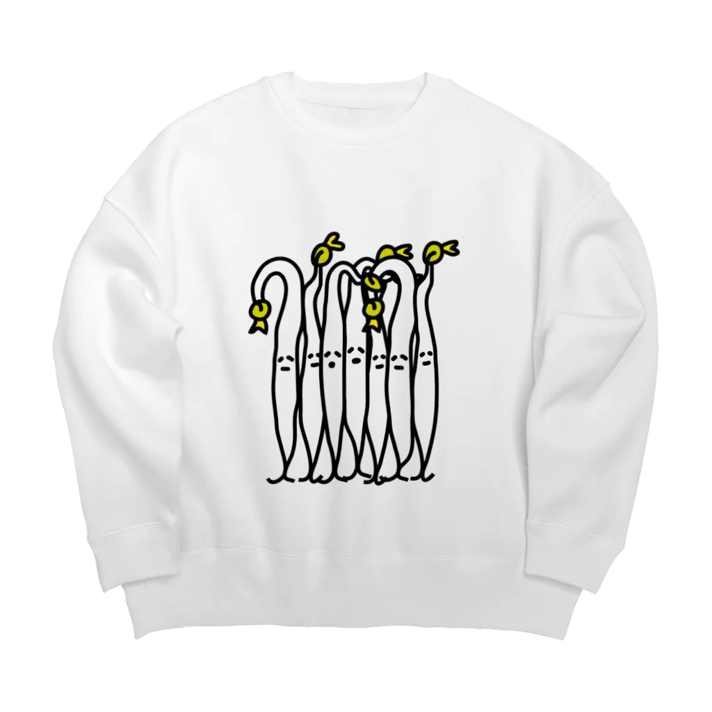 マジシャンもやしくんのショップのもやしくんいっぱい Big Crew Neck Sweatshirt