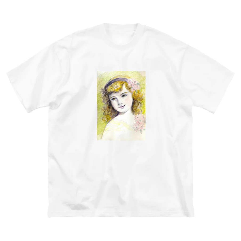 リラのカチューシャ ビッグシルエットTシャツ