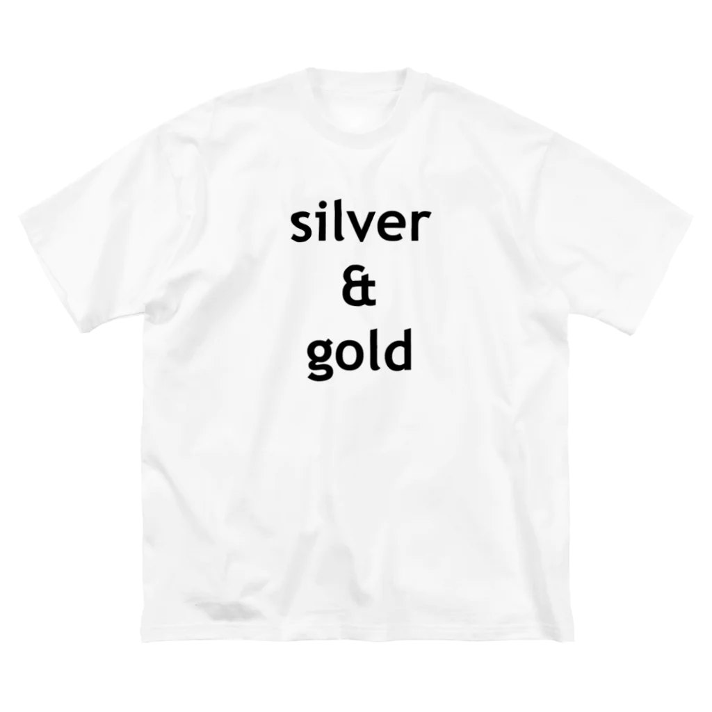 Lenのsilver & gold ビッグシルエットTシャツ