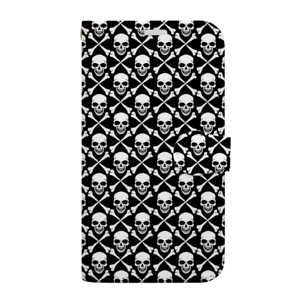 JUNのskull No.0001 Book-Style Smartphone Case