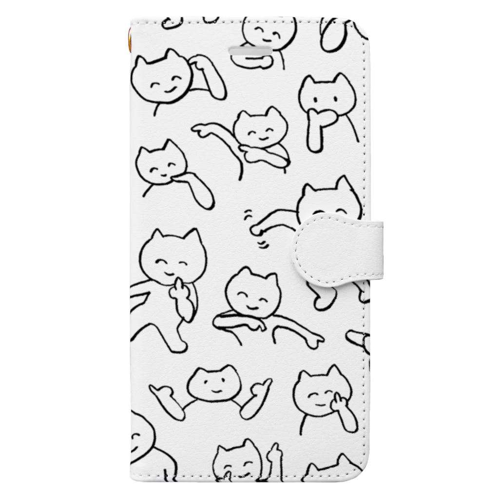 lablifeのラッパーねこ Book-Style Smartphone Case