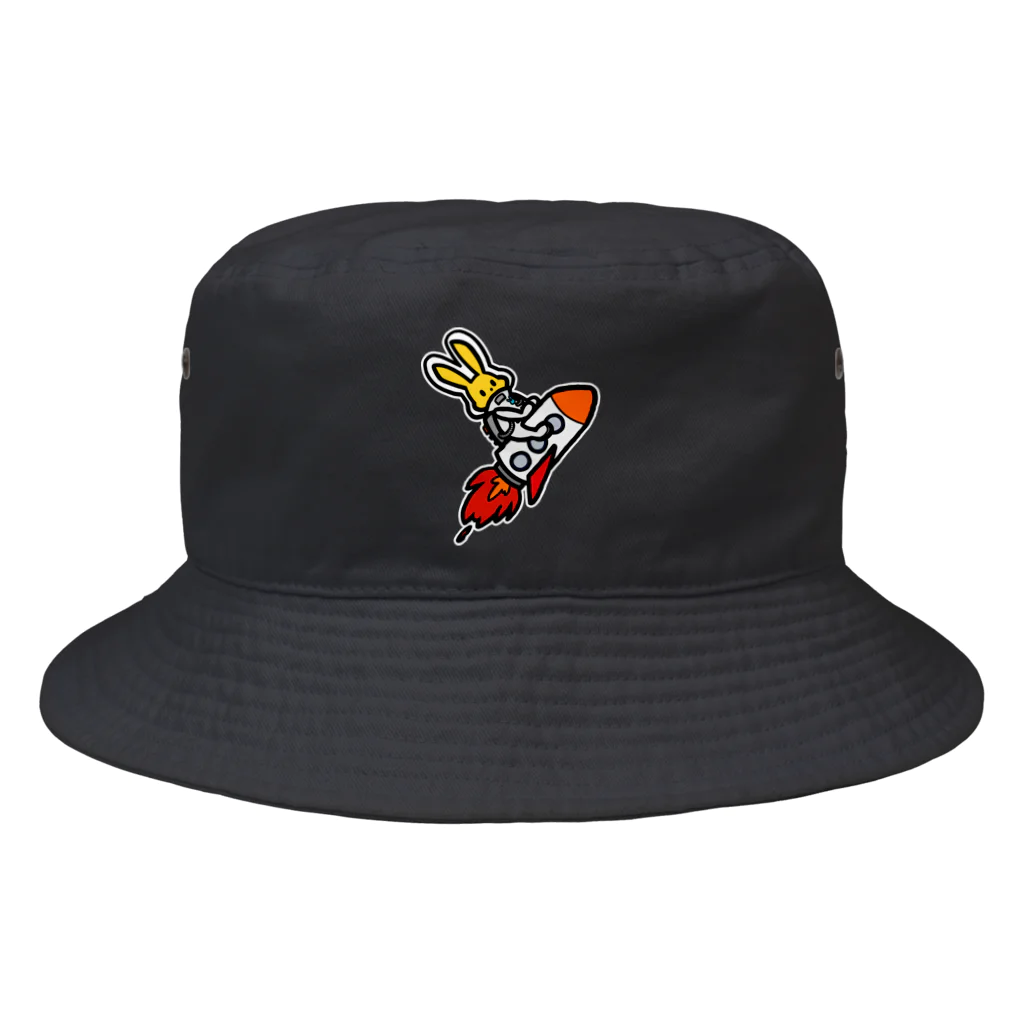 manaの宇宙うさぎ(ロケット) Bucket Hat