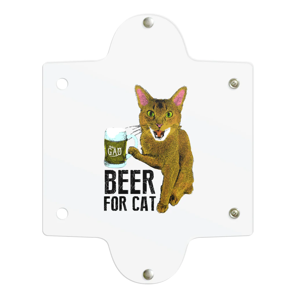 NobigaoのNobigao　ビール猫 クリアマルチケース
