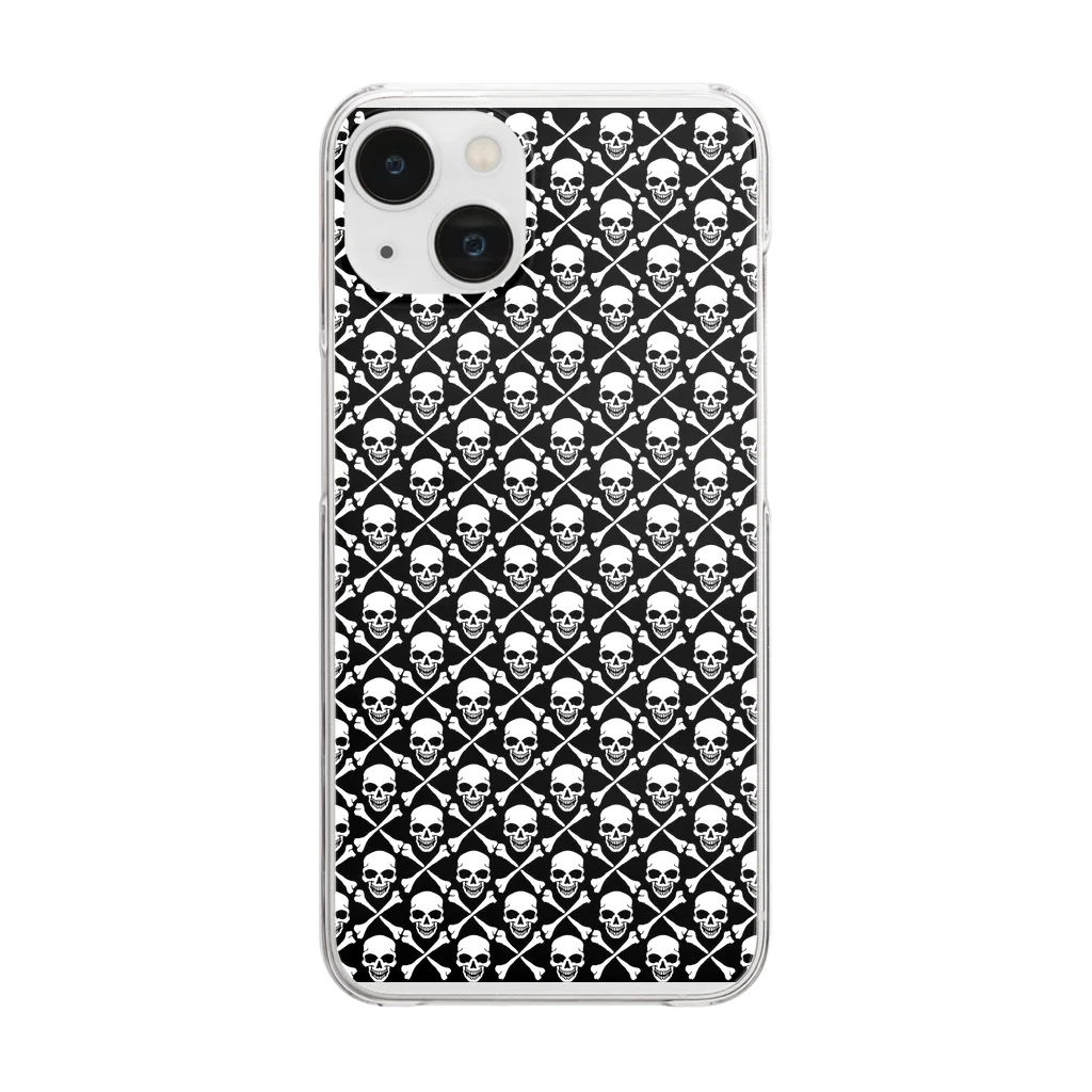 JUNのskull No.0001 Clear Smartphone Case