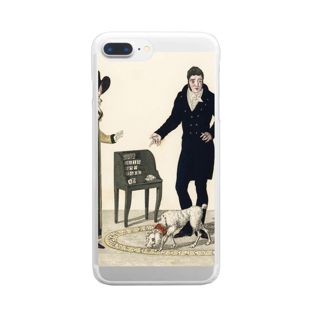 J. Jeffery Print Galleryの天才犬ムニート Clear Smartphone Case