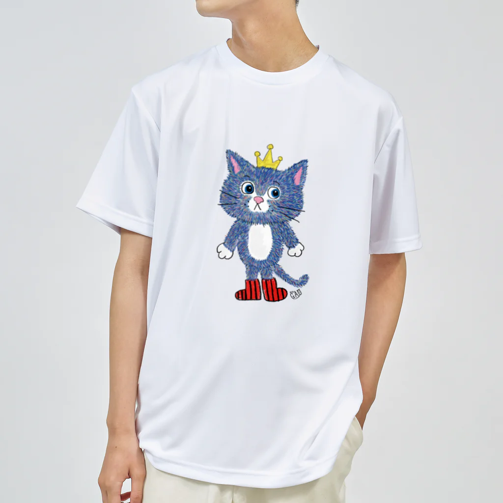 NobigaoのNobigao ねこのおうさま Dry T-Shirt