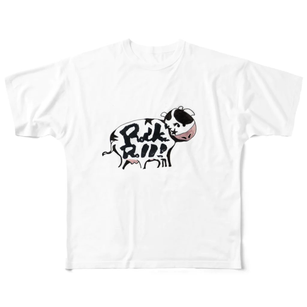 栗原進@夢の空想画家のRock'nRoll-GYU フルグラフィックTシャツ