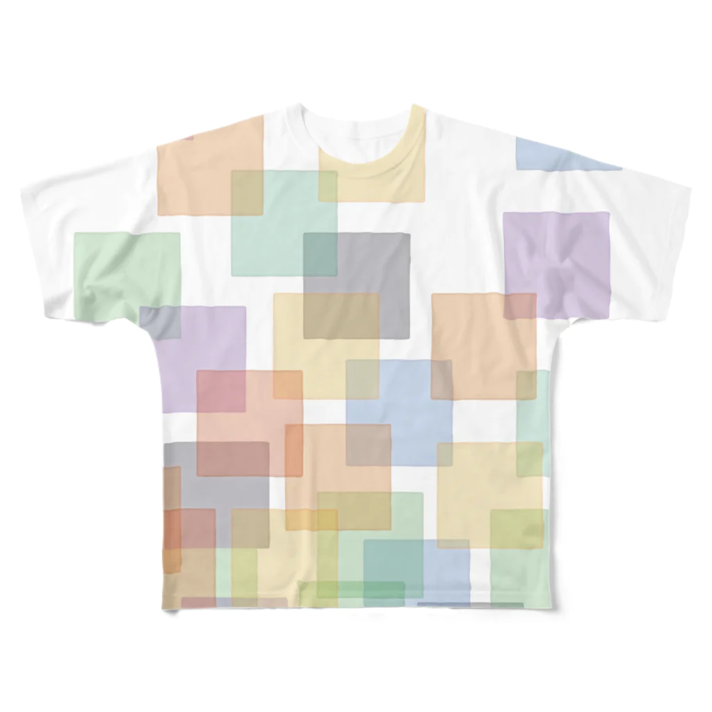 Kentaro MoritaのColorSquareCloud2 フルグラフィックTシャツ