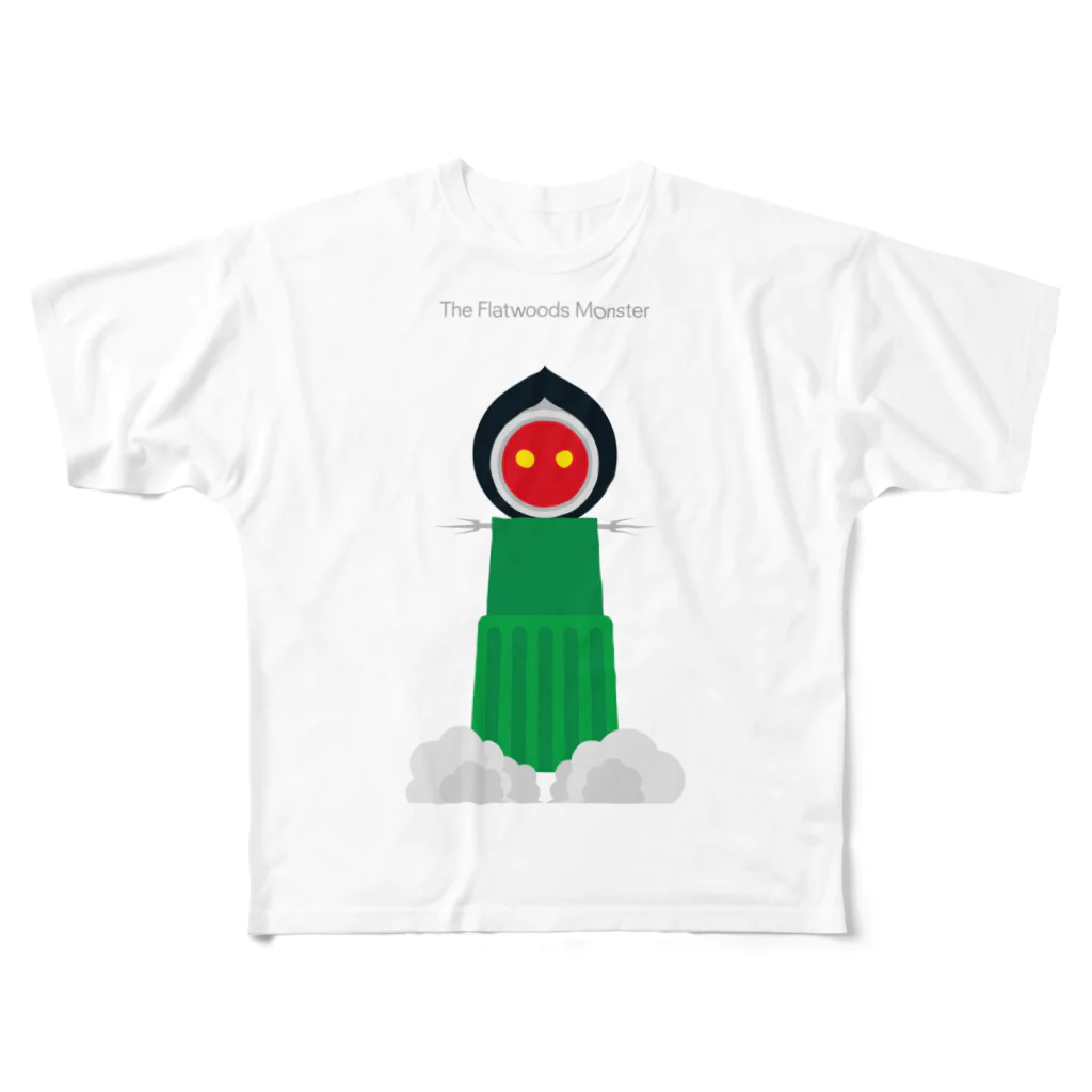 GubbishのThe Flatwoods Monster フルグラフィックTシャツ