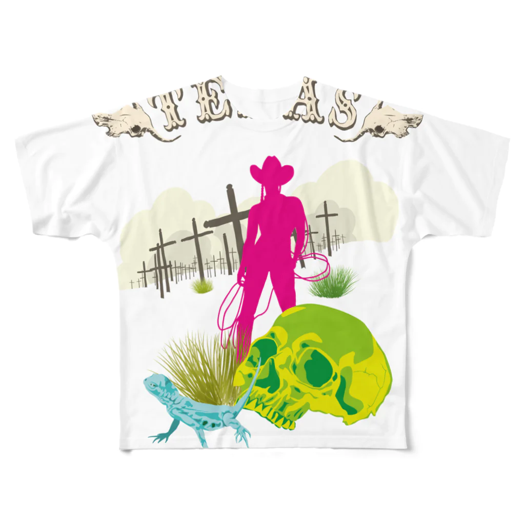 GubbishのTEXAS All-Over Print T-Shirt