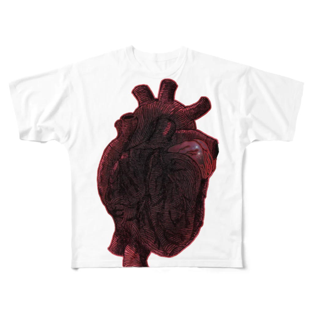 SAMの心臓 All-Over Print T-Shirt