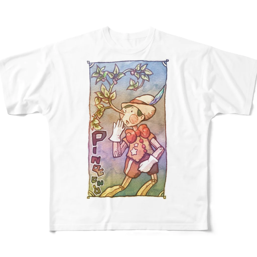 ravenalaのPinocchio フルグラフィックTシャツ