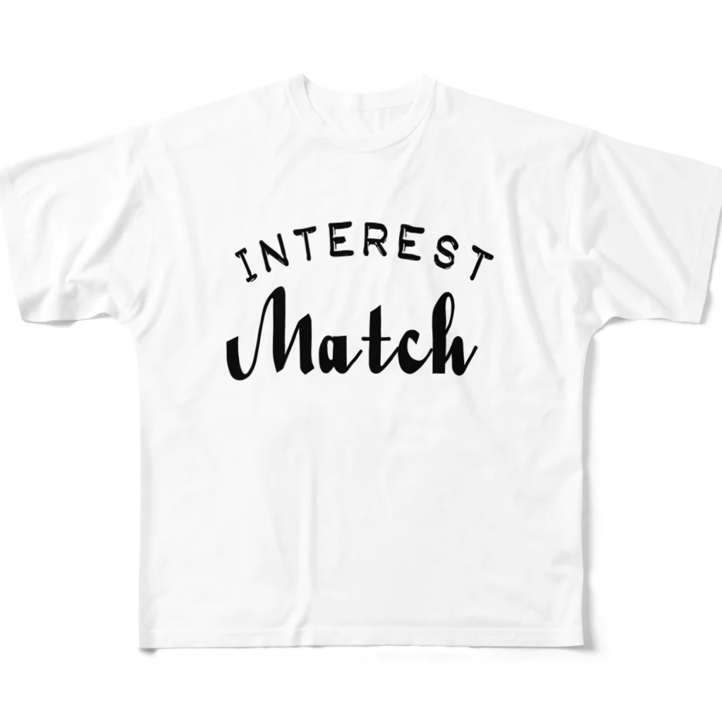 INTERESTMatchのINTEREST Match  All-Over Print T-Shirt