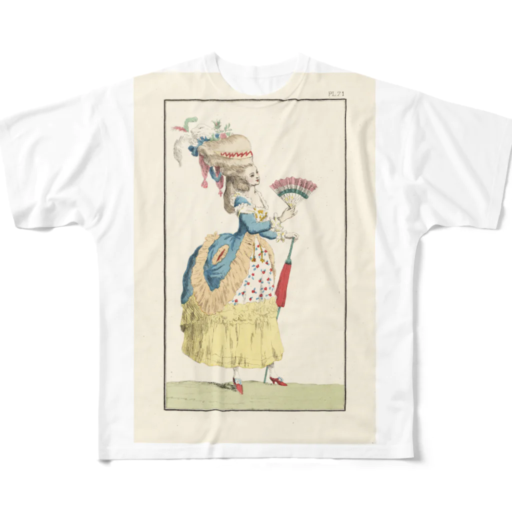 J. Jeffery Print Galleryのマリーアントワネット時代 All-Over Print T-Shirt