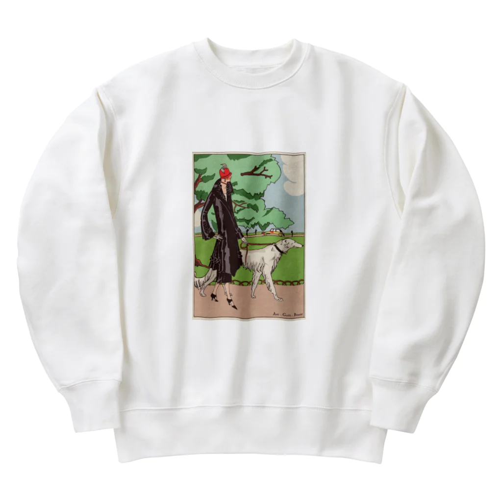 J. Jeffery Print Galleryの愛犬とお散歩 Heavyweight Crew Neck Sweatshirt