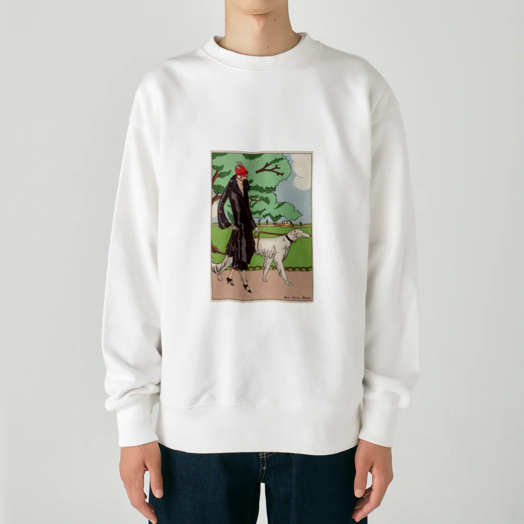 J. Jeffery Print Galleryの愛犬とお散歩 Heavyweight Crew Neck Sweatshirt