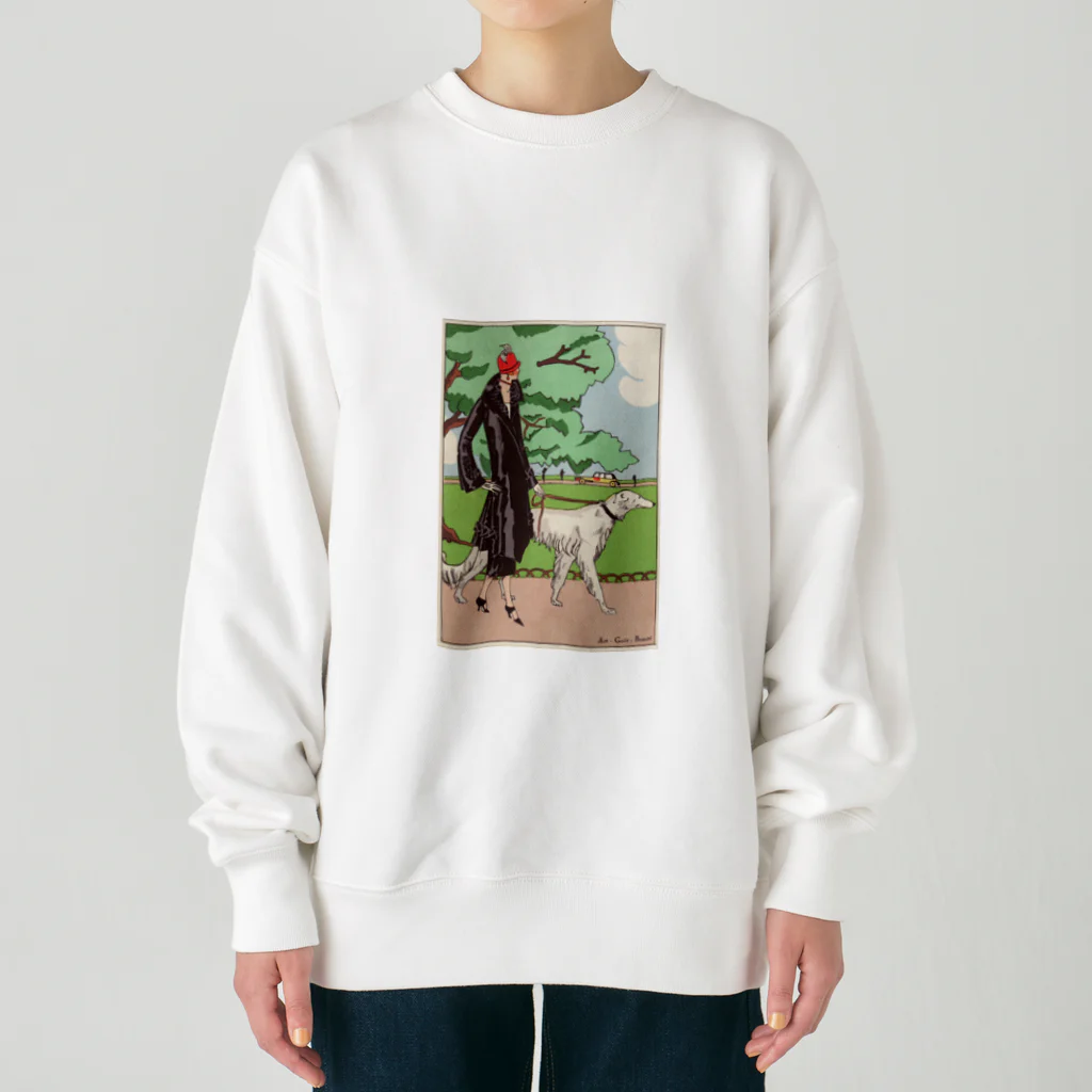 J. Jeffery Print Galleryの愛犬とお散歩 Heavyweight Crew Neck Sweatshirt