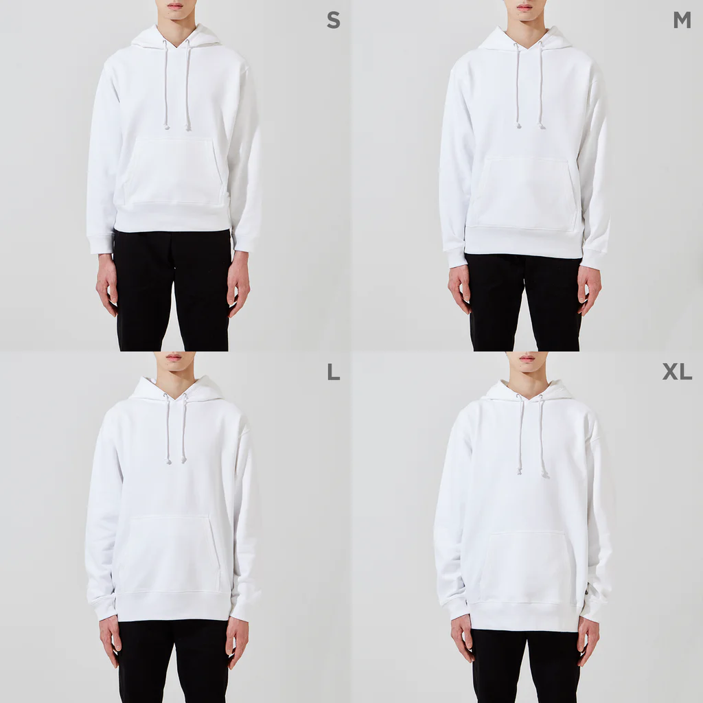 oooo゛の青が好きな女の子 Hoodie :model wear (male)