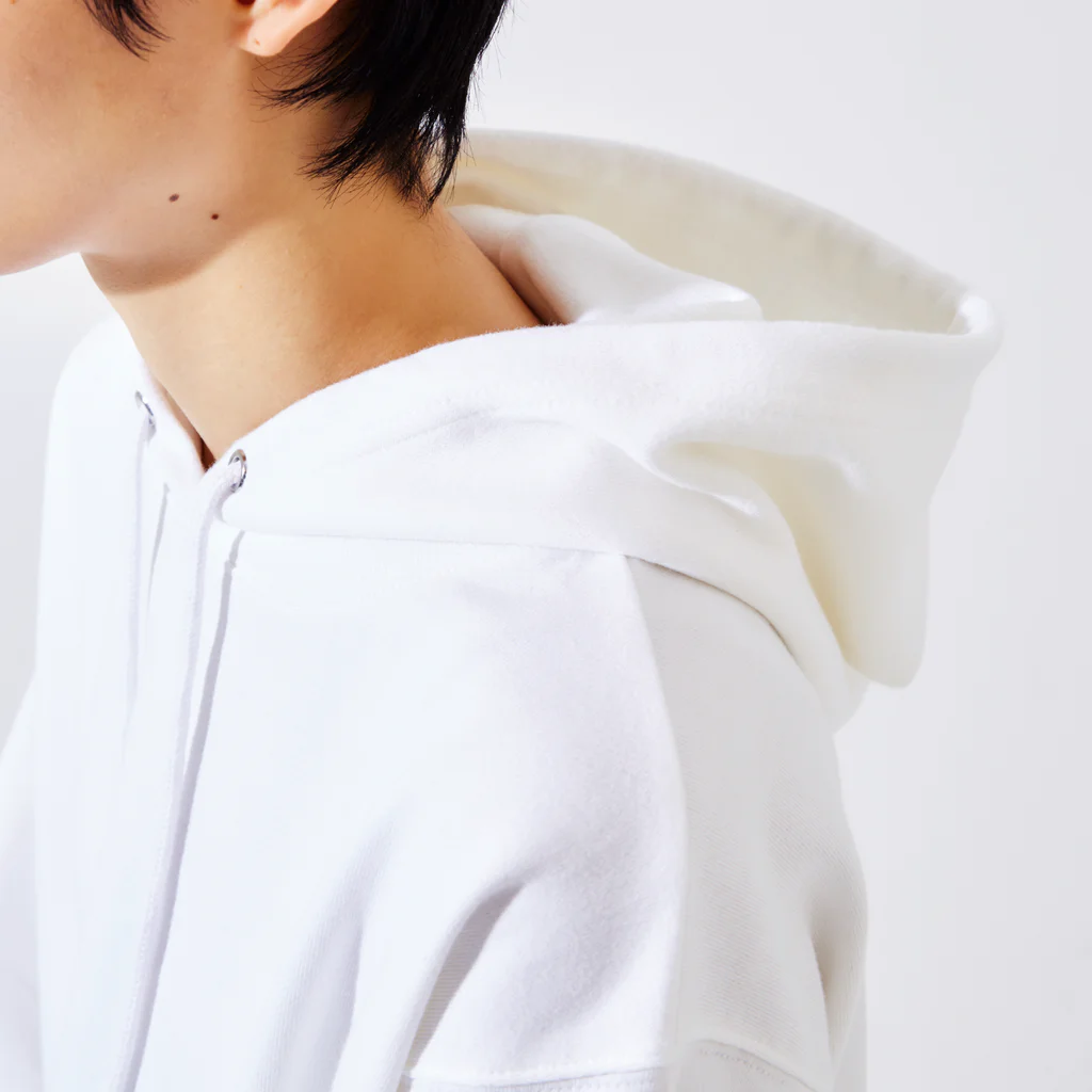 Project NewtralのOZO_White_logo Hoodie :hood