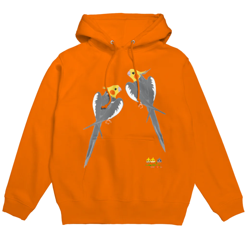 LittleLoroのノーマルオカメインコ　ごきげんポーズ中 Hoodie