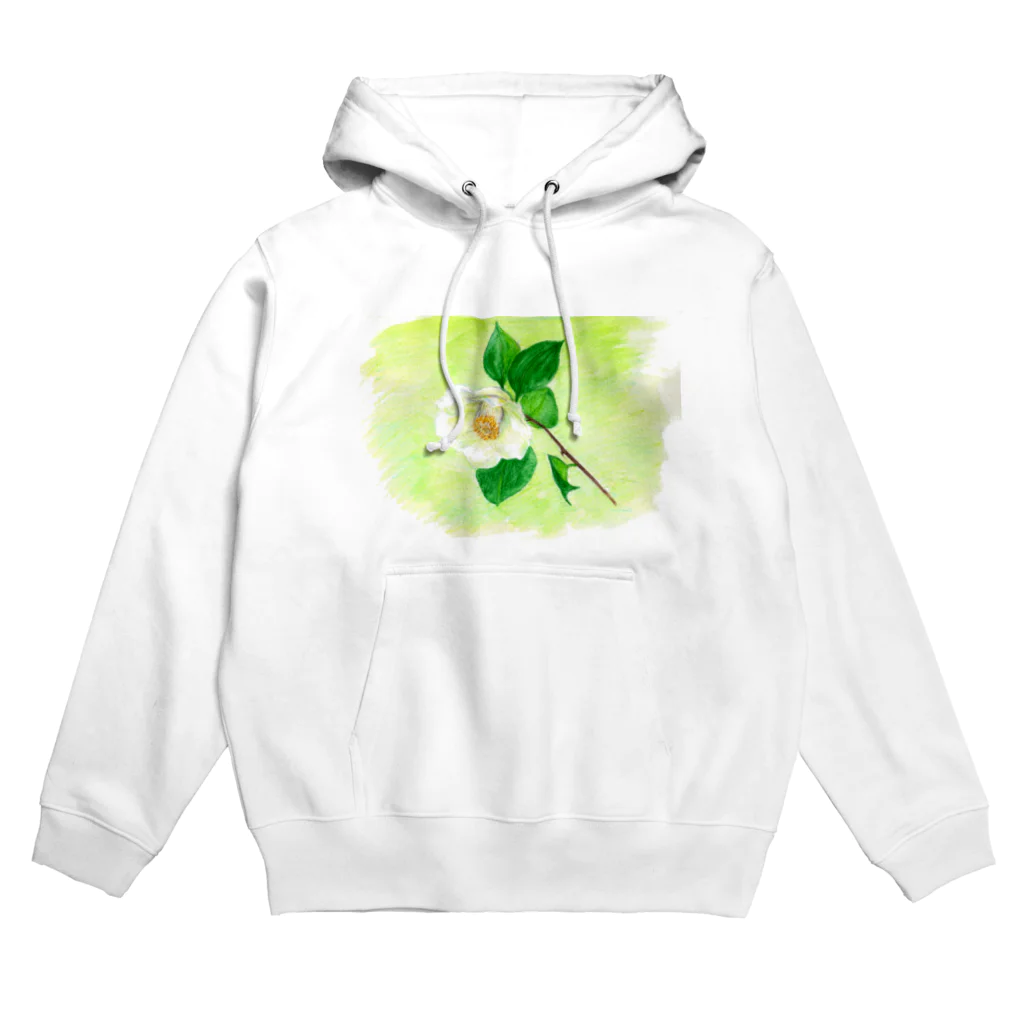 リラの白い椿 Hoodie