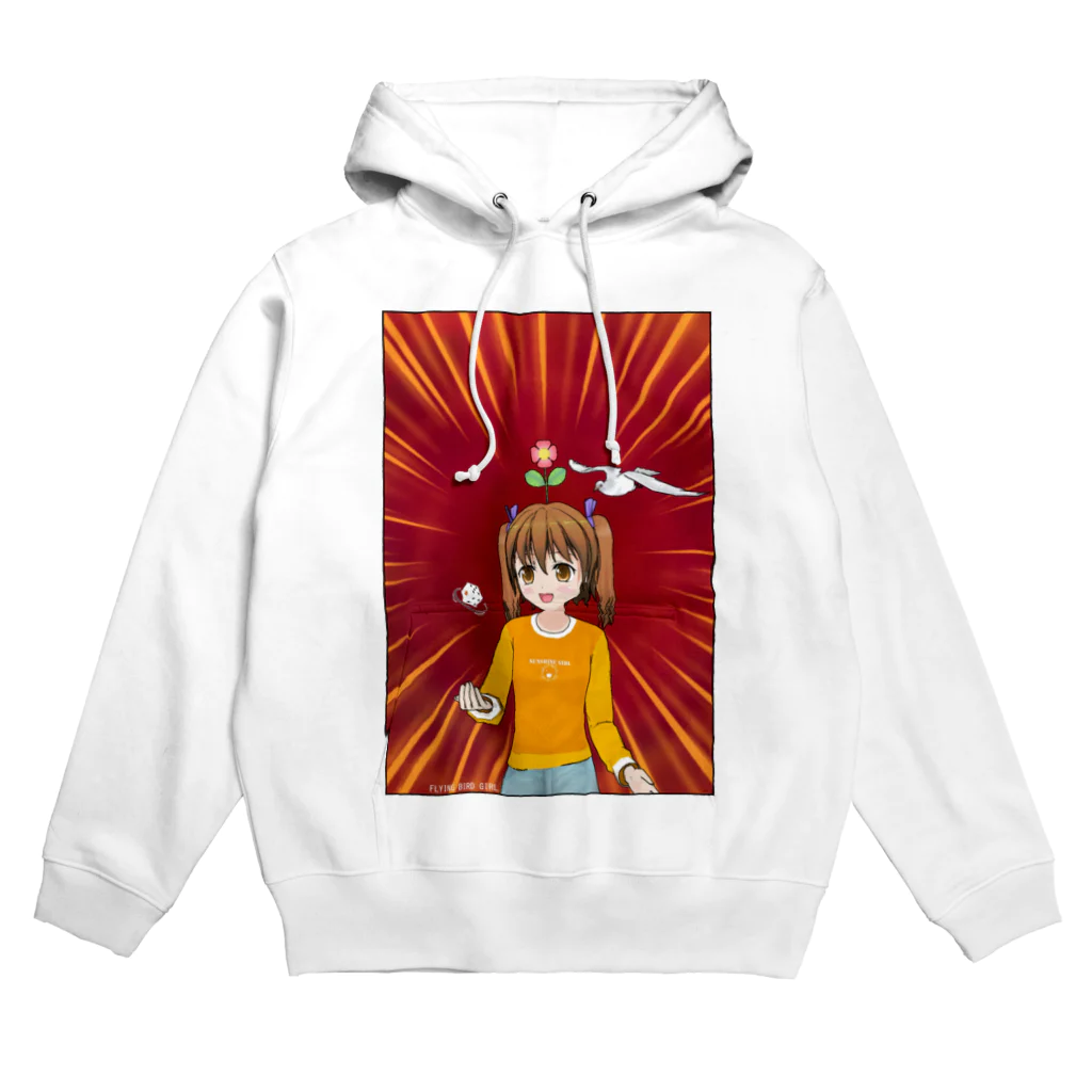 FreeComicHIROのFLYING BIRD GIRL Hoodie