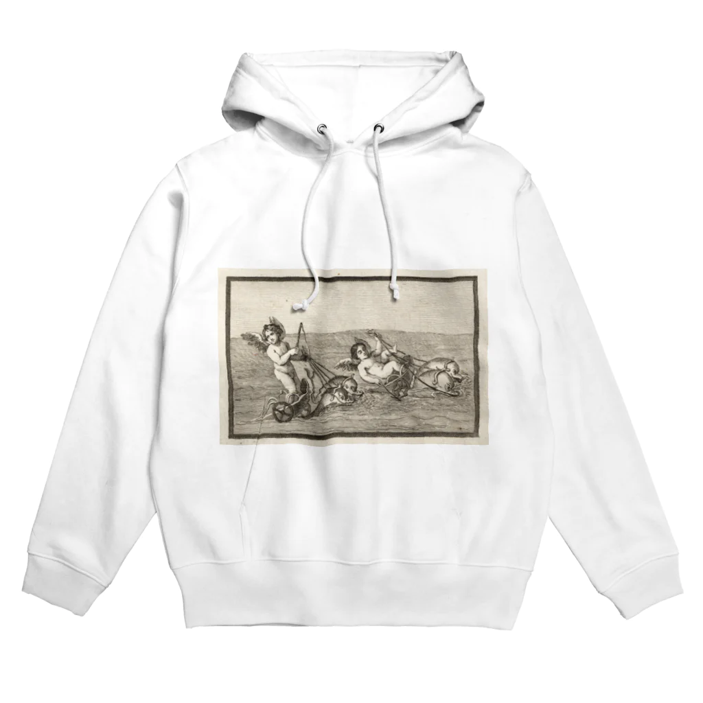 J. Jeffery Print Galleryの天使のイルカ車レース Hoodie