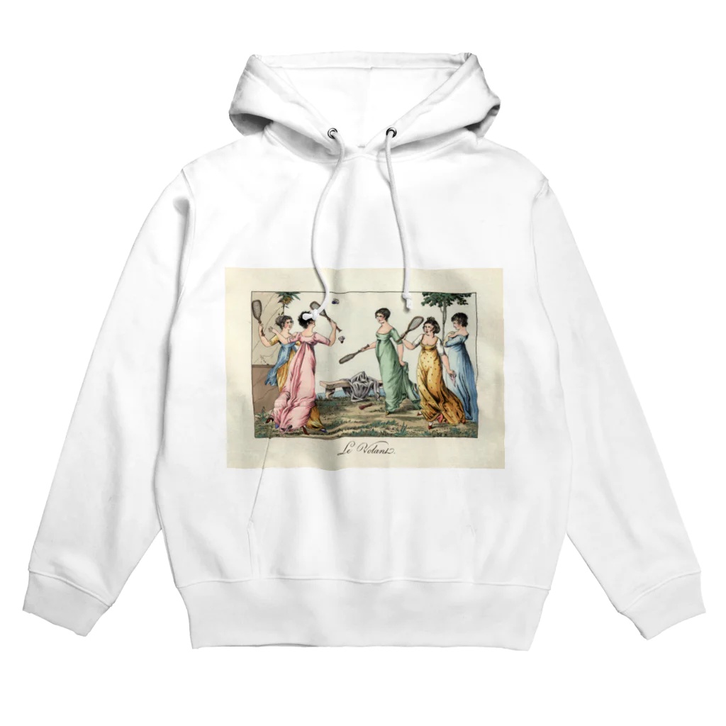 J. Jeffery Print Galleryのバトミントンで遊ぶレディ達 Hoodie