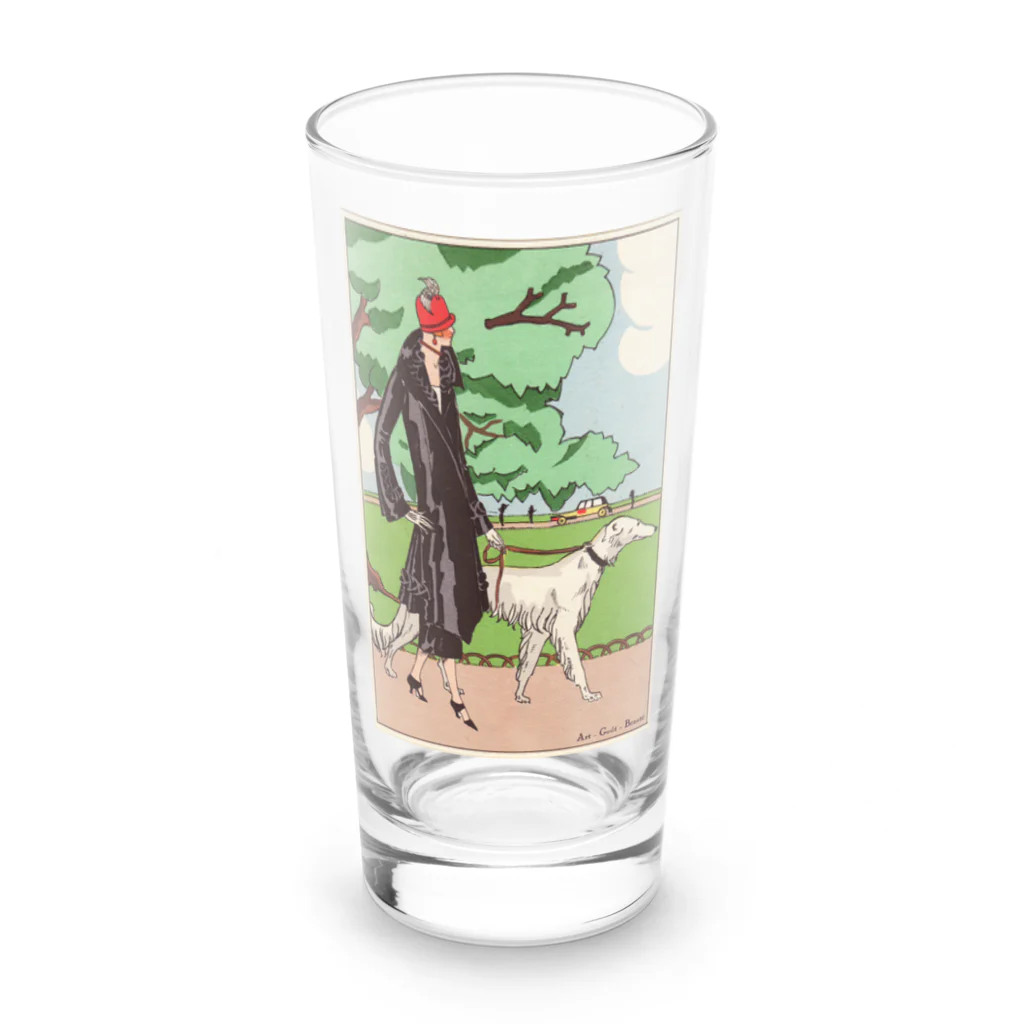 J. Jeffery Print Galleryの愛犬とお散歩 Long Sized Water Glass :front