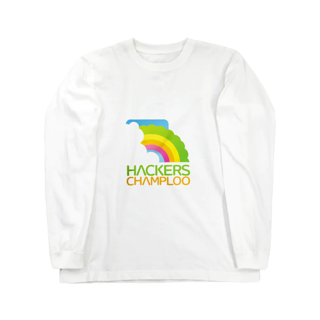 ハッカーズチャンプルーのハッカーズチャンプルーロゴ（正方形） Long Sleeve T-Shirt