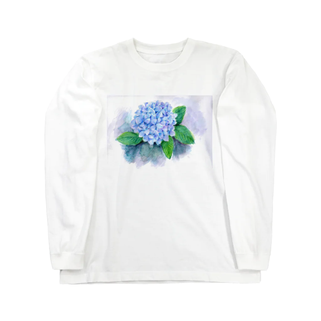 リラの紫陽花 ロングスリーブTシャツ