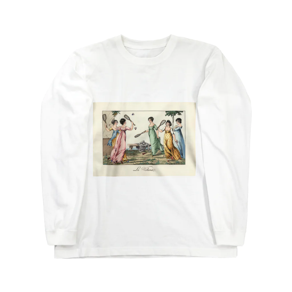 J. Jeffery Print Galleryのバトミントンで遊ぶレディ達 Long Sleeve T-Shirt