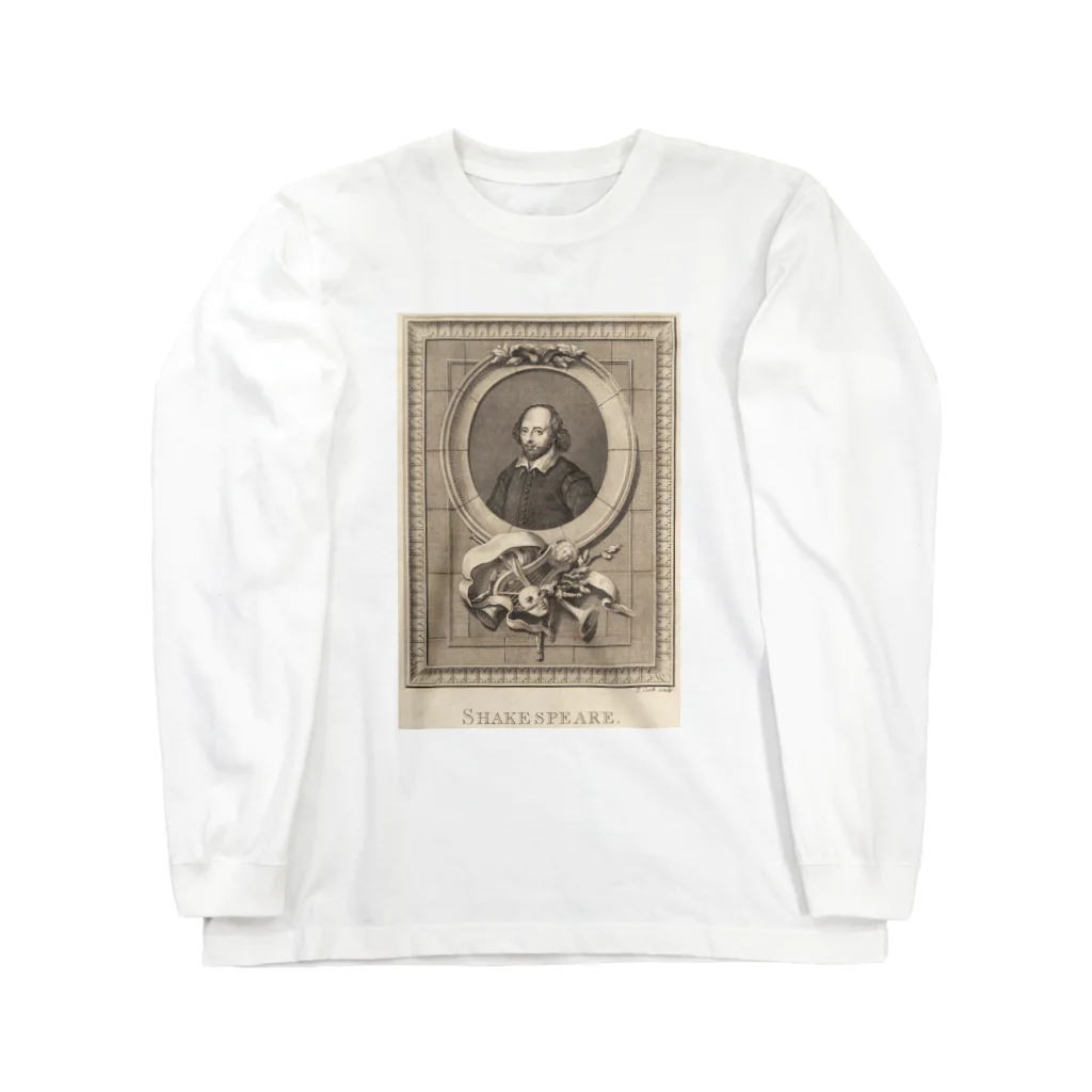 J. Jeffery Print Galleryのウィリアム・シェイクスピア Long Sleeve T-Shirt