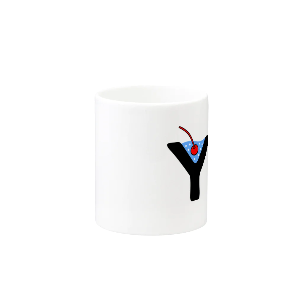 vuh(ブフ)のYES mug マグカップの取っ手の反対面