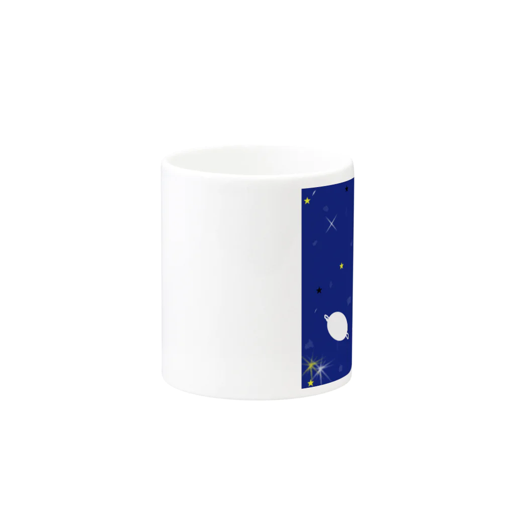 Nao＊の夜空の星 Mug :other side of the handle