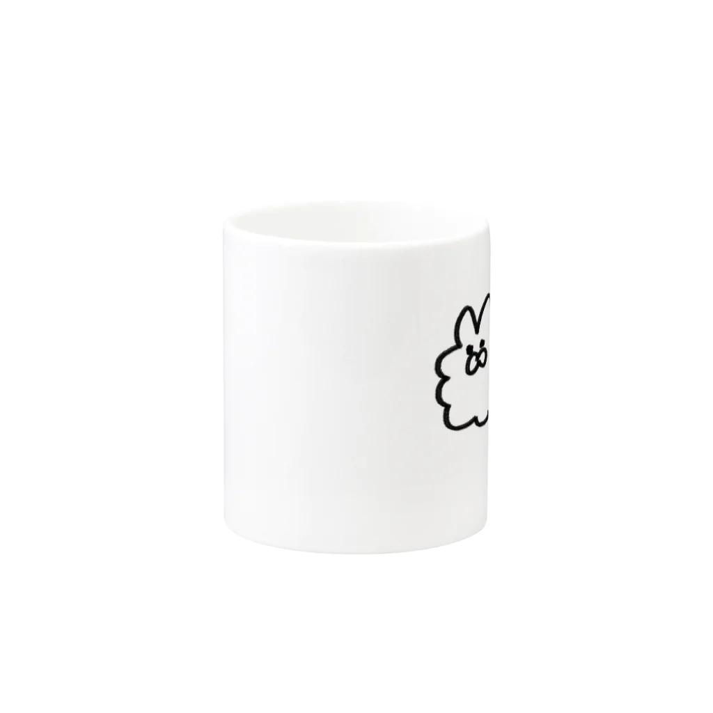 しのさんのmofumofu Mug :other side of the handle