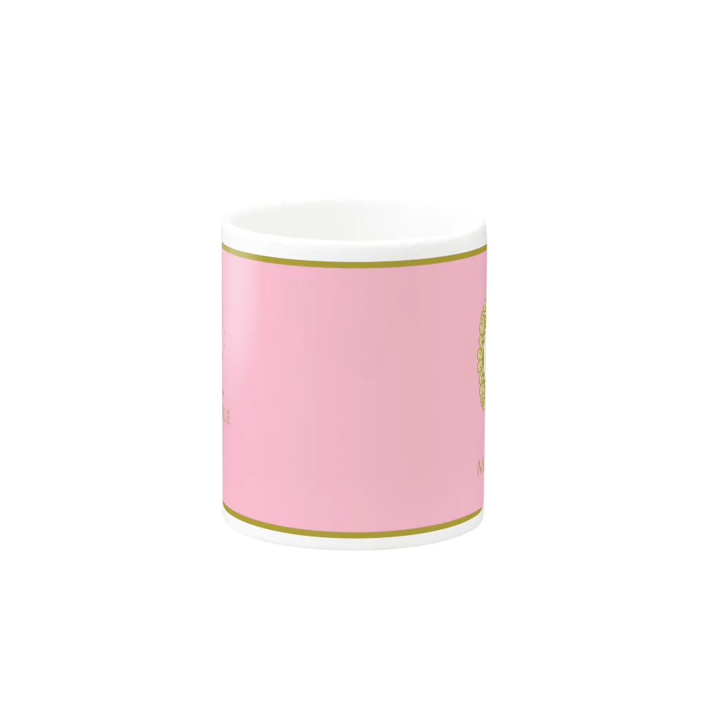 HappyミシェルのHappyミシェル－macaroon pink Mug :other side of the handle
