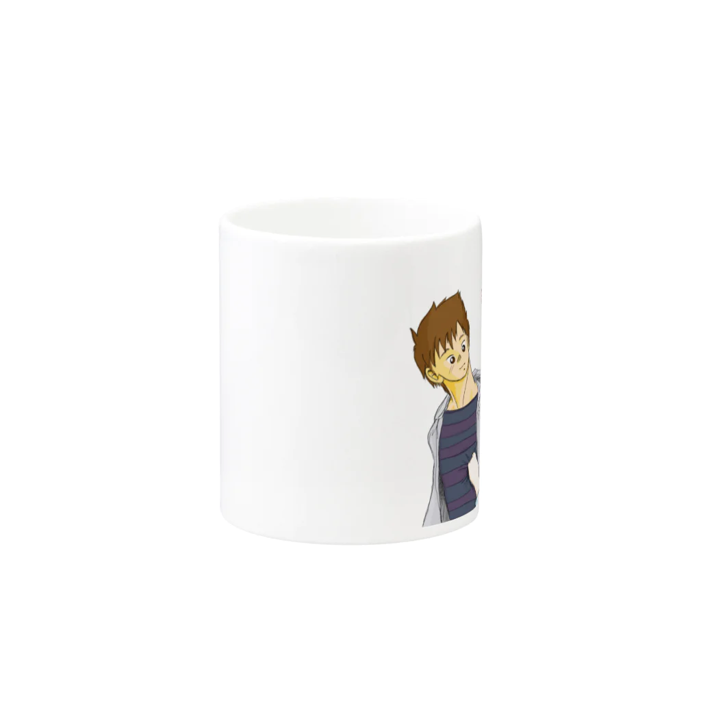 キャラクトネットグッズの歩く二人 Mug :other side of the handle