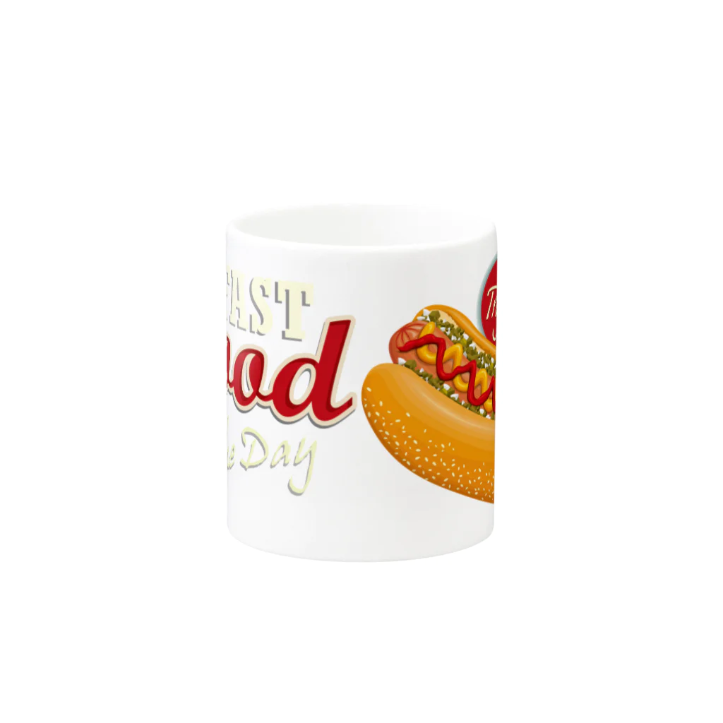 GRAPHICAのFast Food Series Hot Dog Mug :other side of the handle