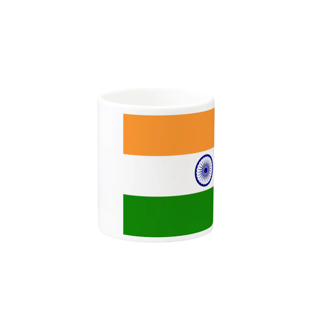 インドビザセンターのインド国旗 Mug :other side of the handle