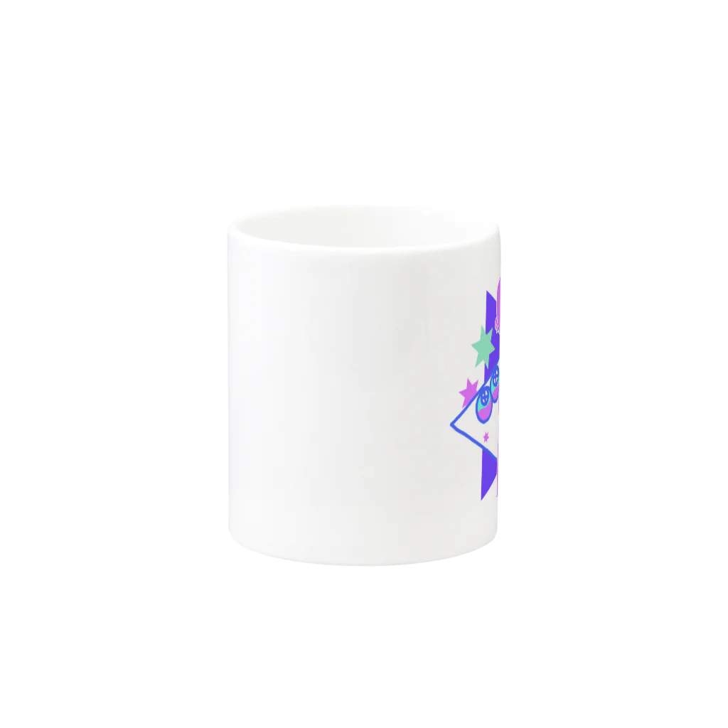 makkura.のぱすてる人間くん Mug :other side of the handle