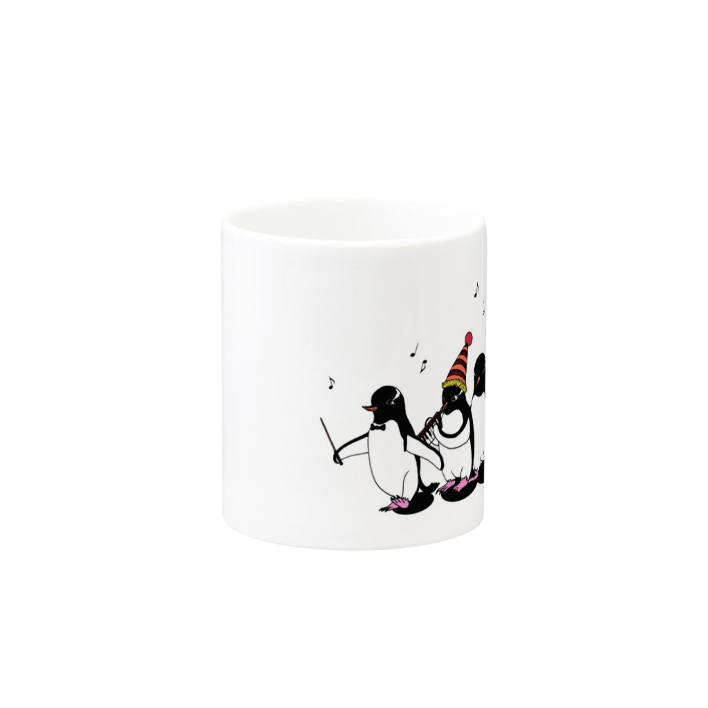 Masashi KaminkoのCarnival of penguins Mug :other side of the handle
