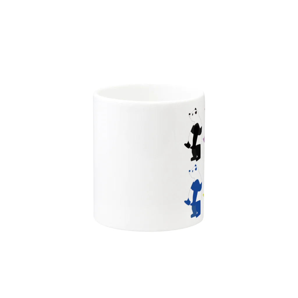 CANのpanda panda Mug :other side of the handle